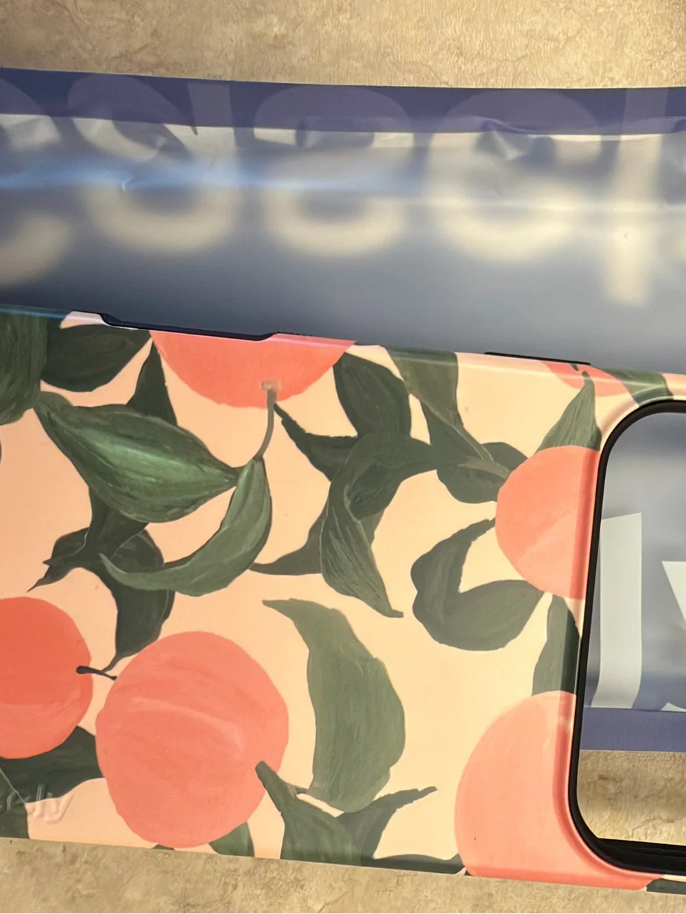 NEW CASELY Pink/Sherbet Peach Print iPhone 17 Pro Max Case